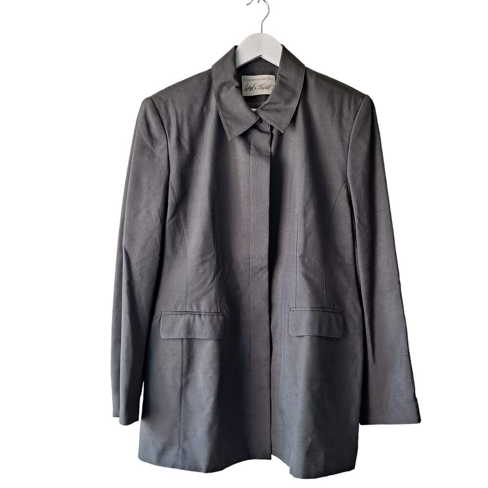 Lord & Taylor Excluzively for You Olive Green Jacket w Shoulder Pads -Size 14